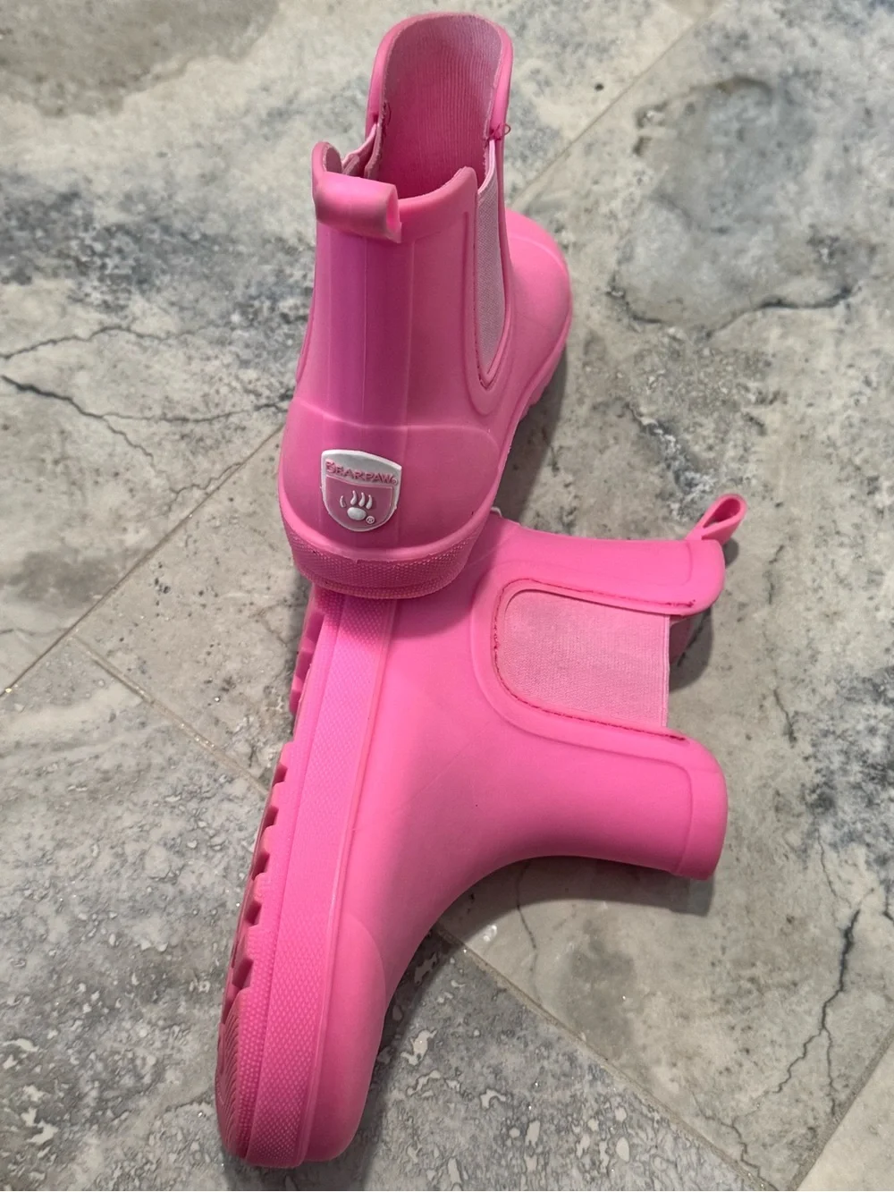 BearPaw Kids Pink Rain Chelsea Boots